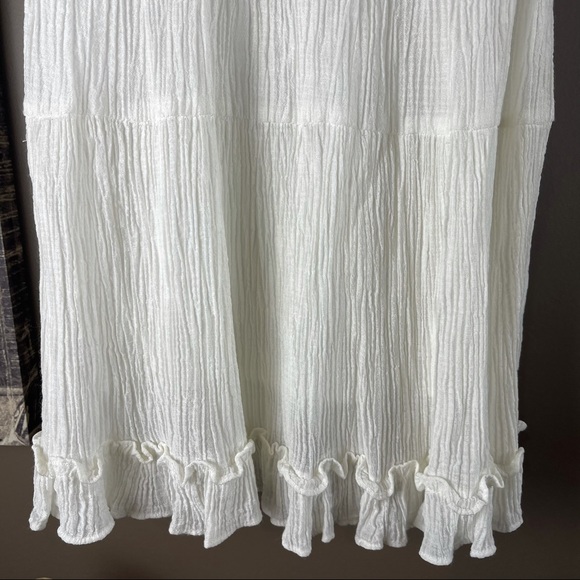WILDFIRE Size 6 White Lined Summer DressAdjustable - Picture 9 of 12
